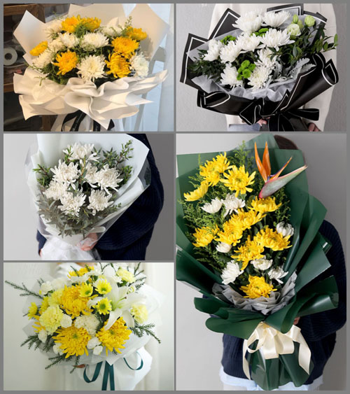 海南海口市龙华区城西镇薛村村白事花束代送